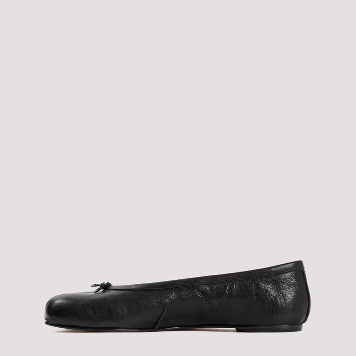 Black Tabi Ballerina Flats-3