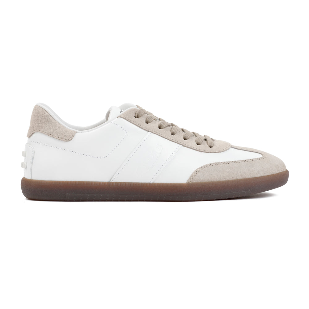 White Nappa Leather Sneakers-1