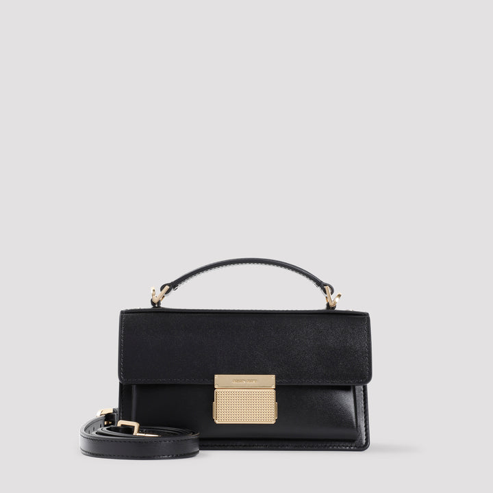 Black Cow Leather Venezia Bag-0