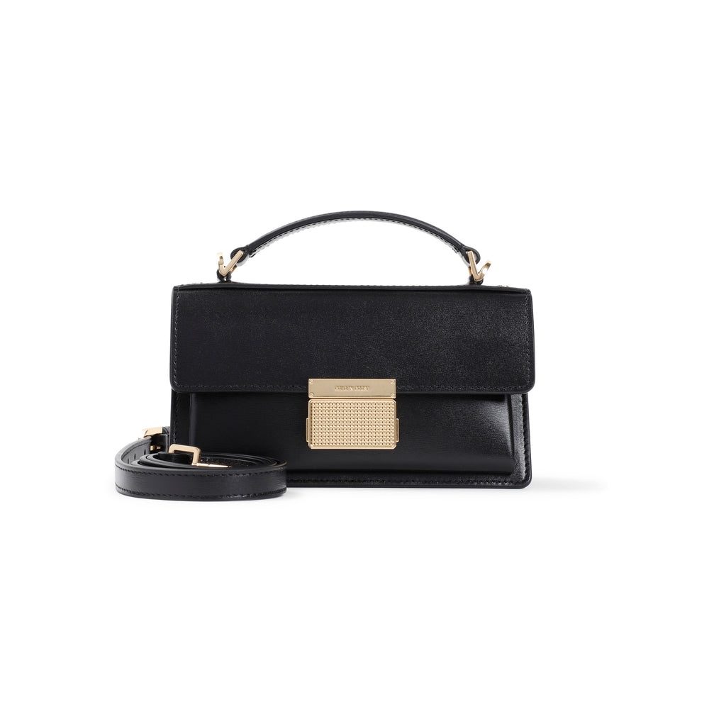 Black Cow Leather Venezia Bag-1