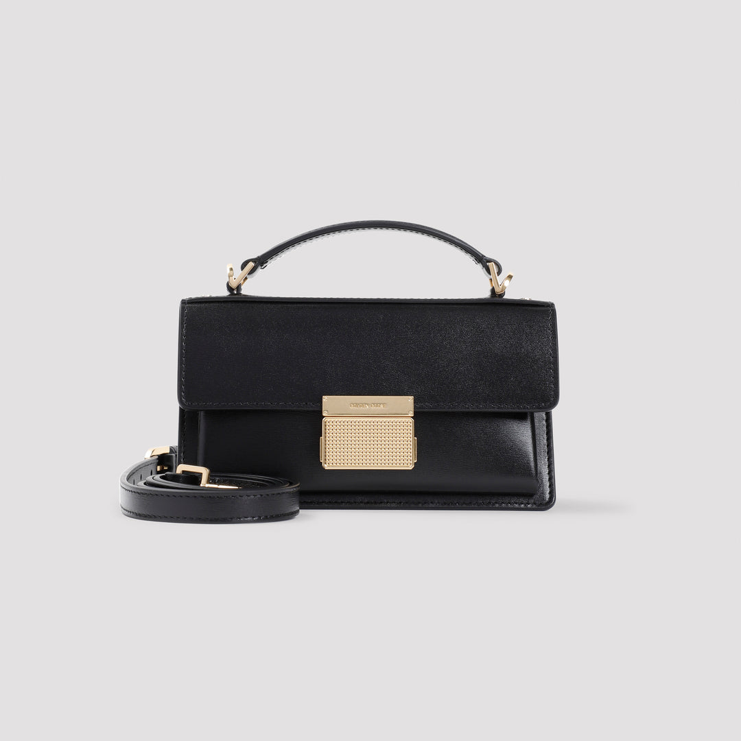 Black Cow Leather Venezia Bag-2