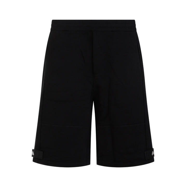 Black Cotton Shorts-1