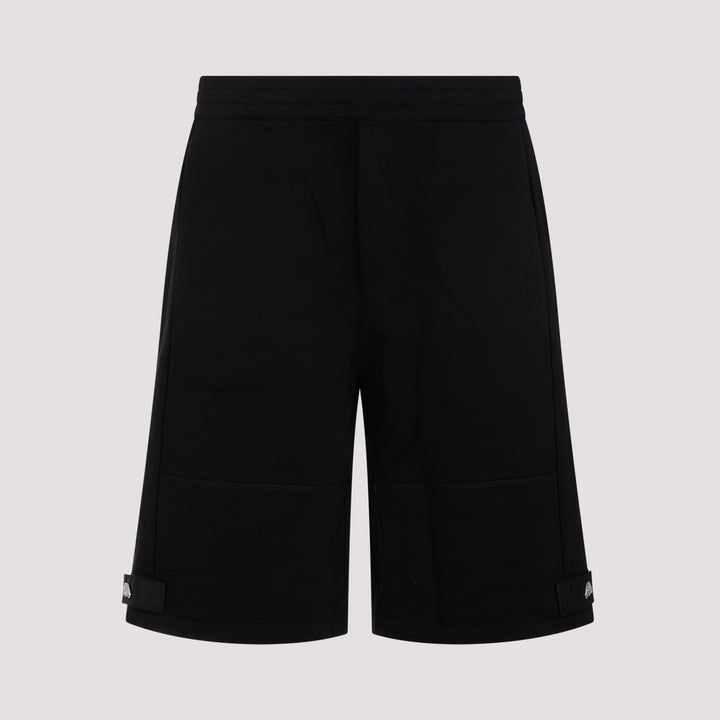 Black Cotton Shorts-2