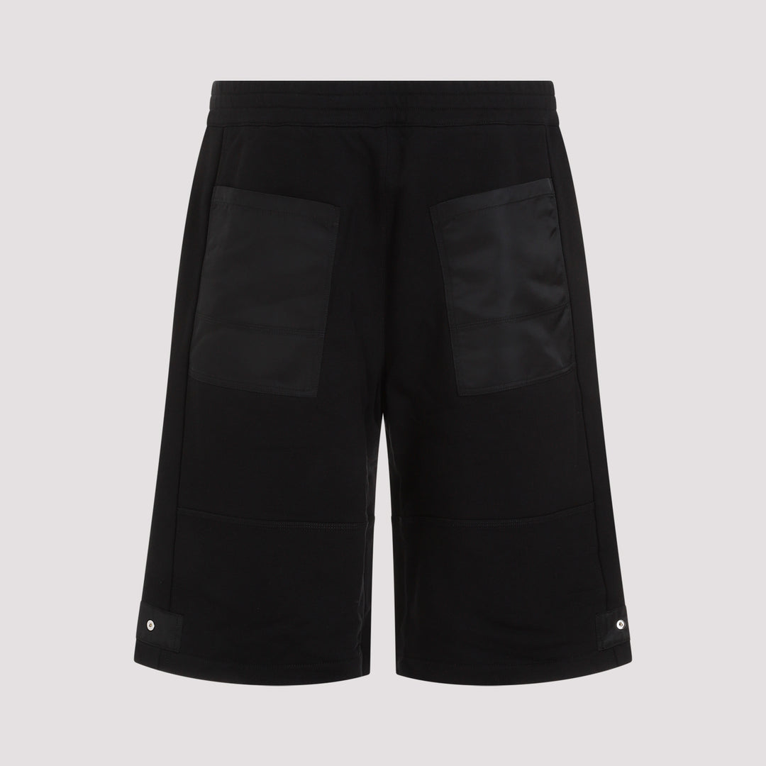 Black Cotton Shorts-3