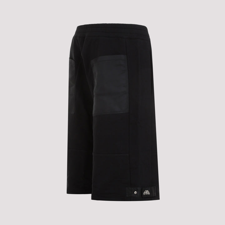 Black Cotton Shorts-4