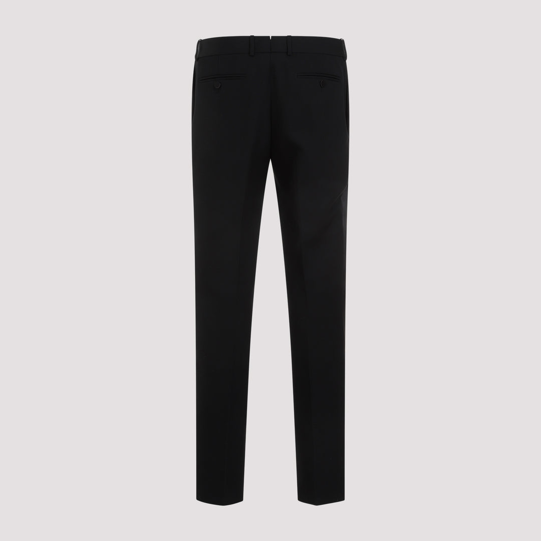 Black Wool Cigarette Pants-3