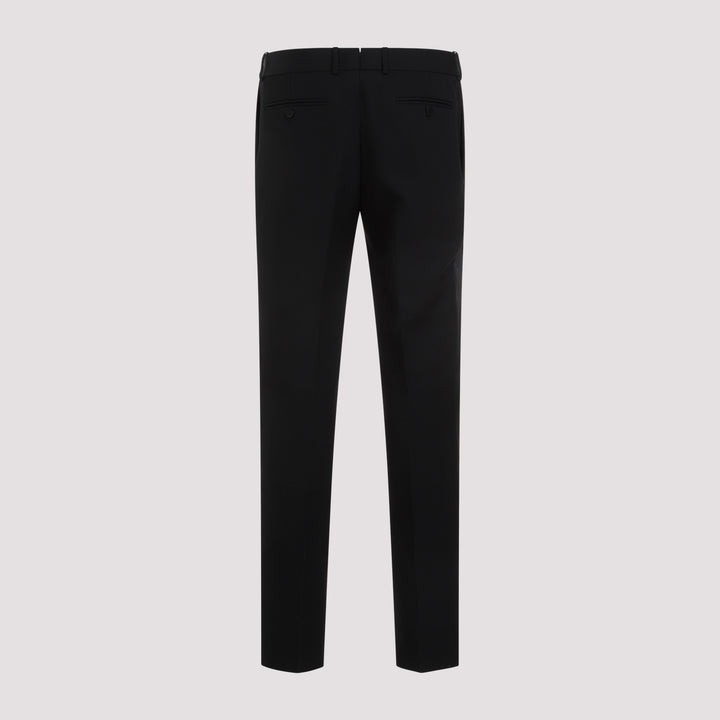 Black Wool Cigarette Pants-3