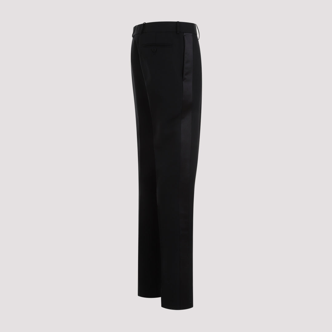 Black Wool Cigarette Pants-4