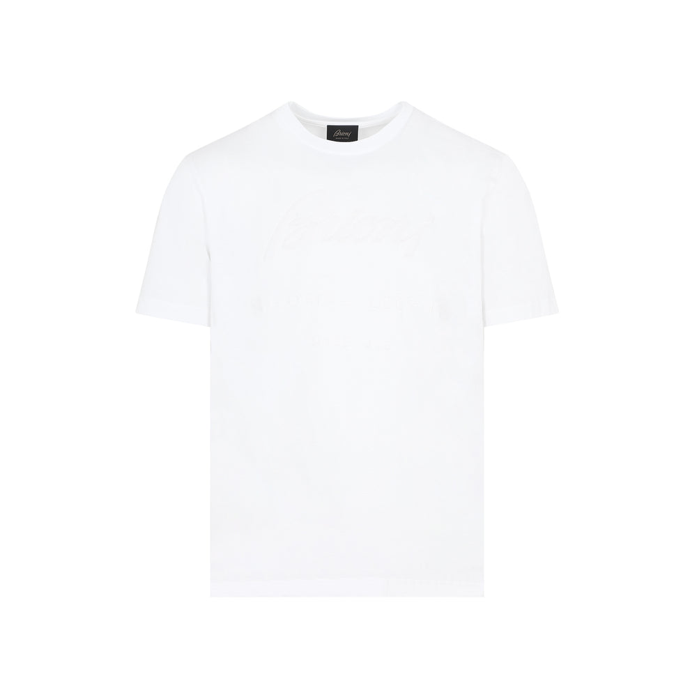 White Cotton T-Shirt-1