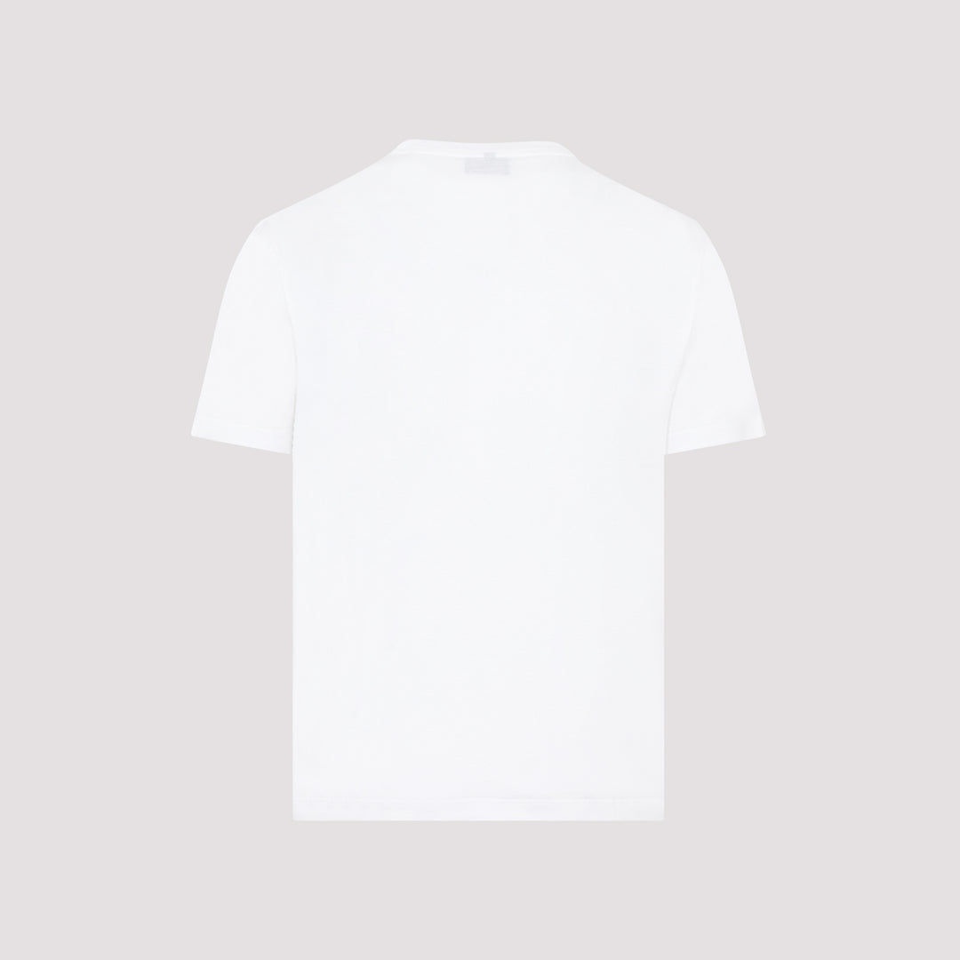 White Cotton T-Shirt-3