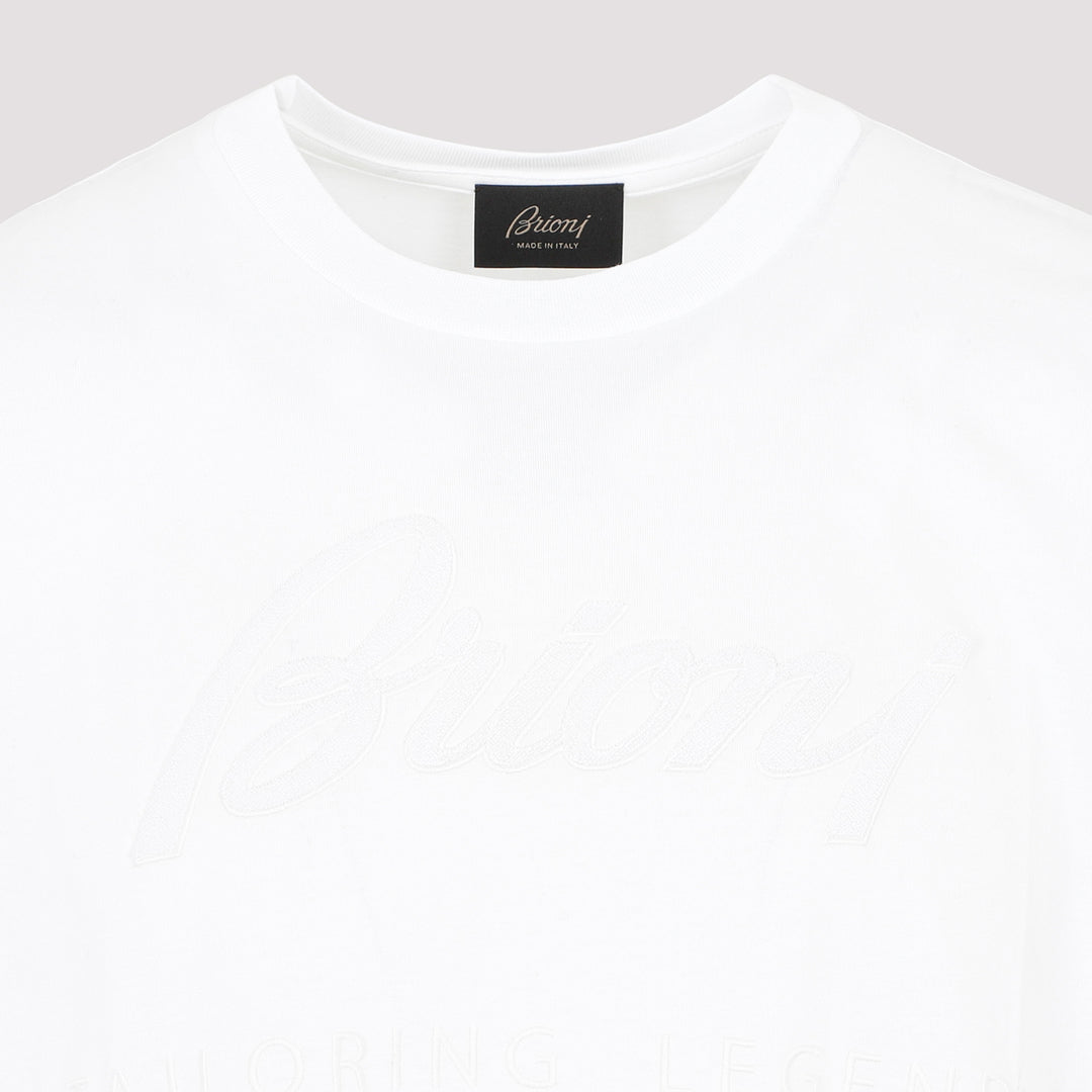 White Cotton T-Shirt-4