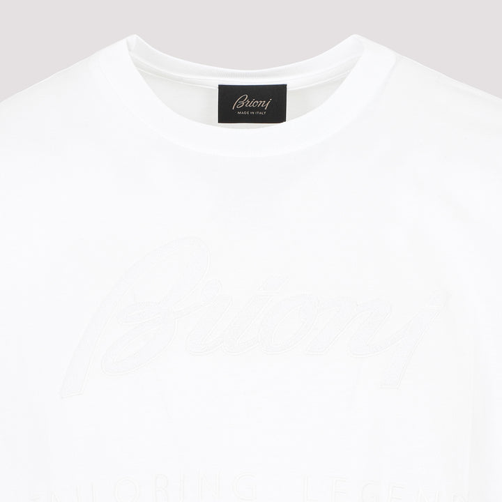 White Cotton T-Shirt-4