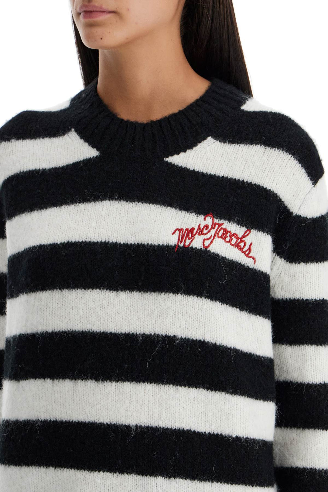 pullover the striped brushed logo sweater-3