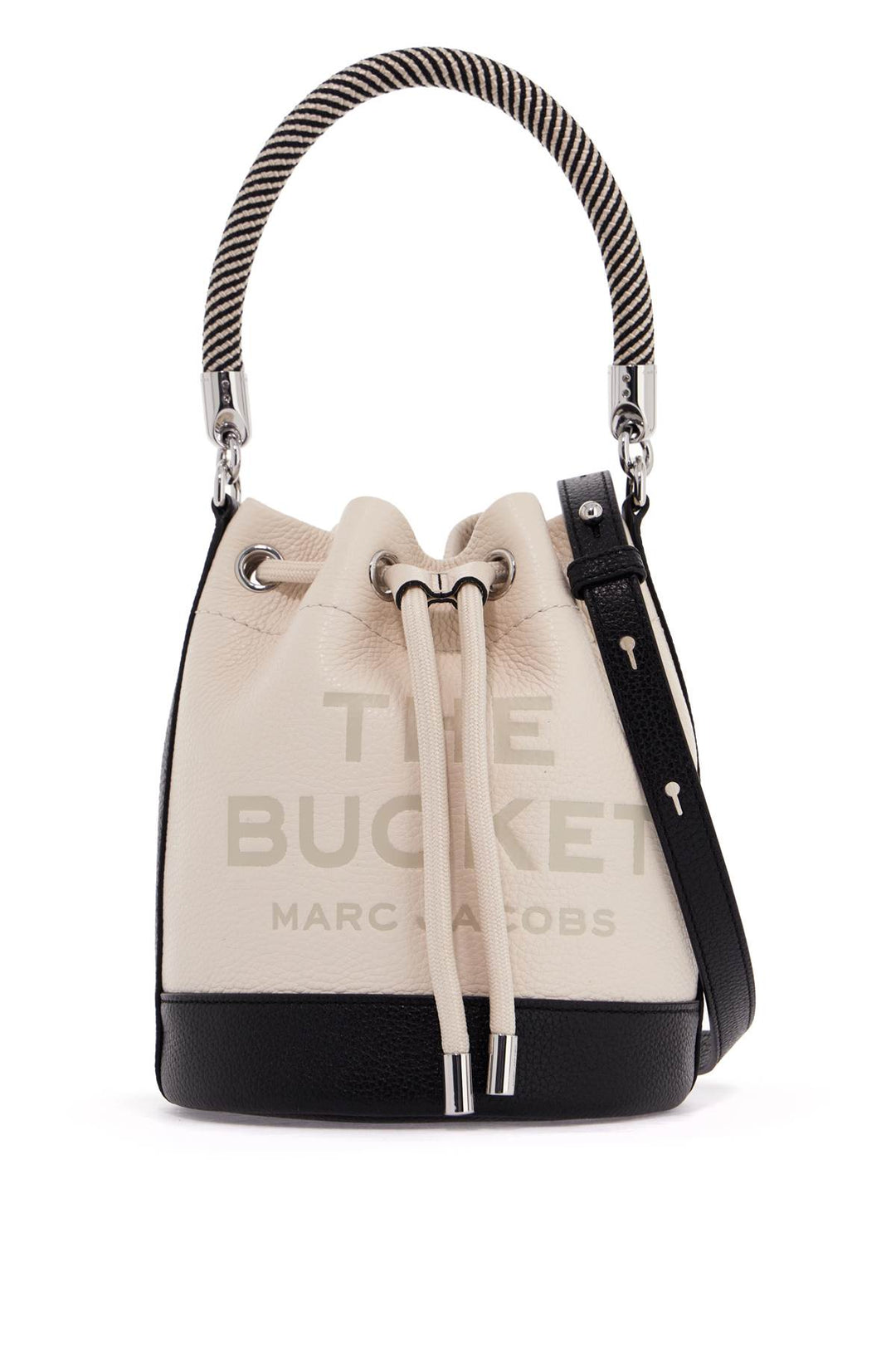 the colorblock leather bucket bag-0