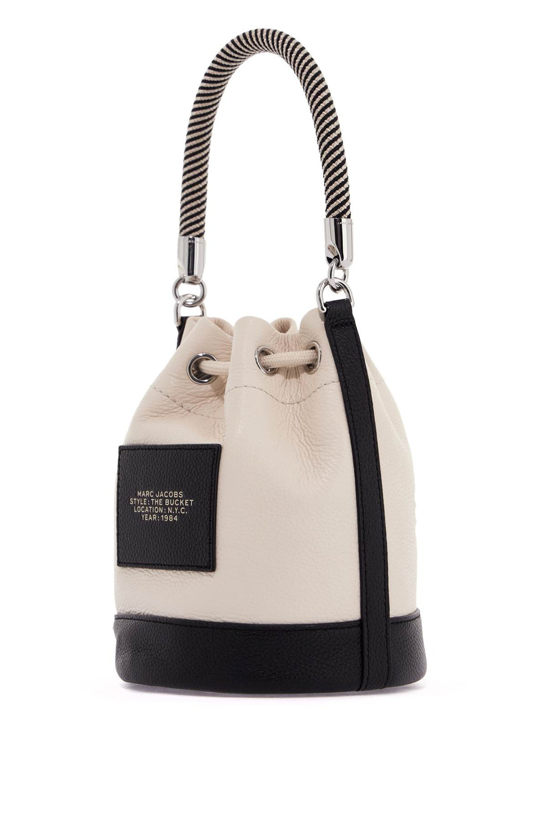 the colorblock leather bucket bag-1