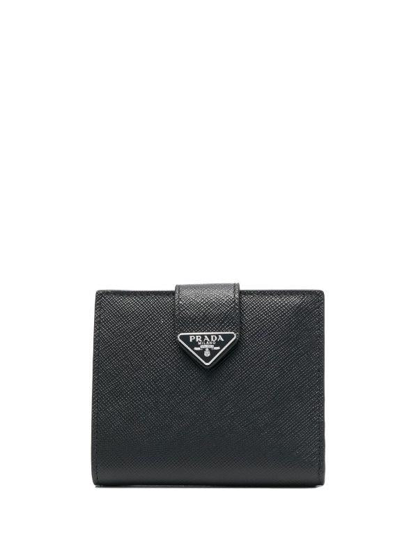 PRADA wallet black logo-0