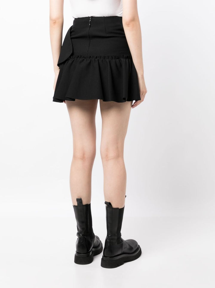 MSGM ruffle-detailing high-waist skirt-5