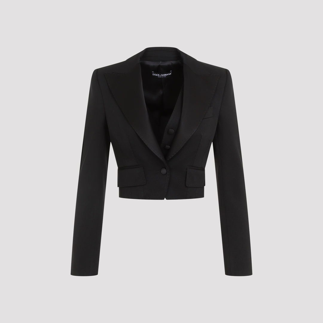 Black Virgin Wool Jacket-0