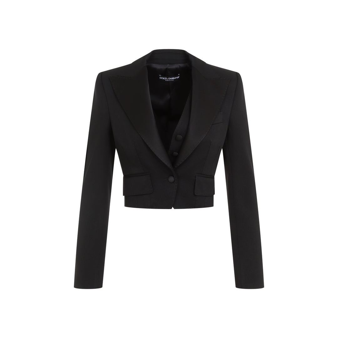 Black Virgin Wool Jacket-1