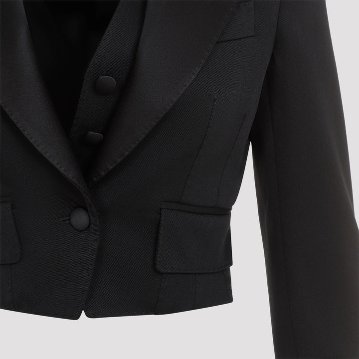 Black Virgin Wool Jacket-4