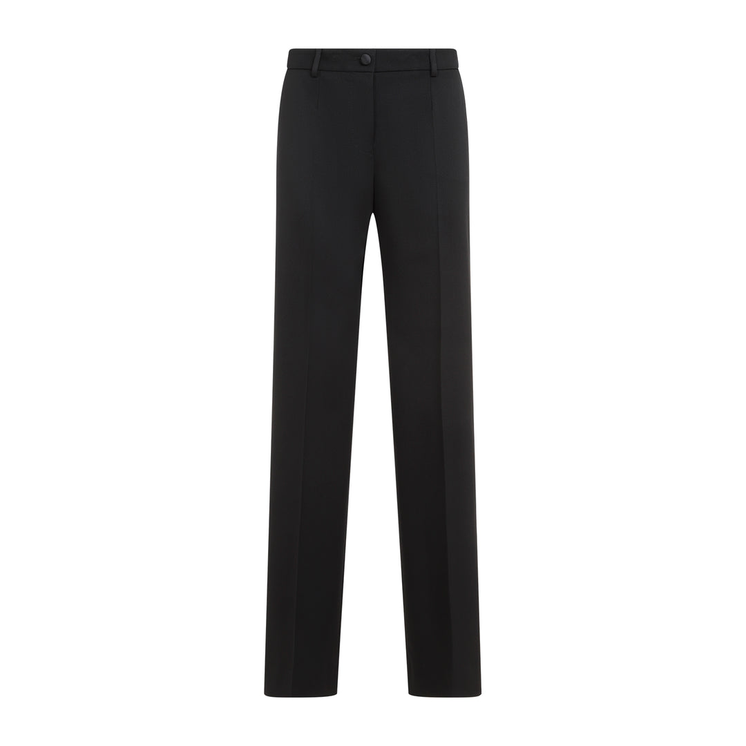 Black Virgin Wool Pants-1