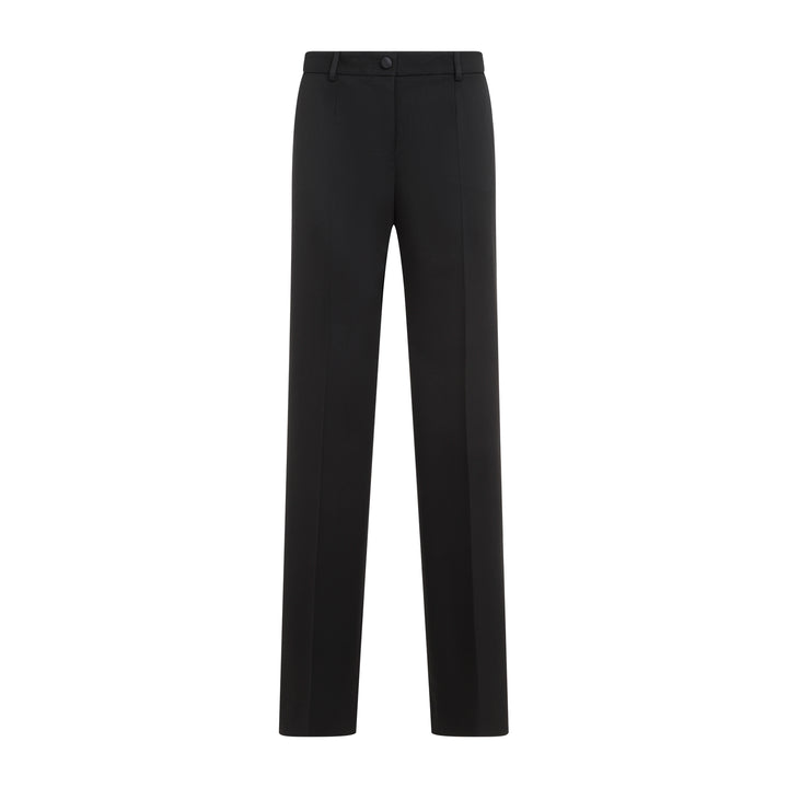 Black Virgin Wool Pants-1