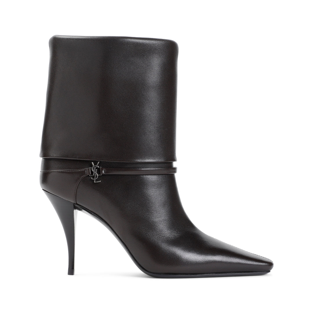 Black Leather Vicky Bootie 90-1