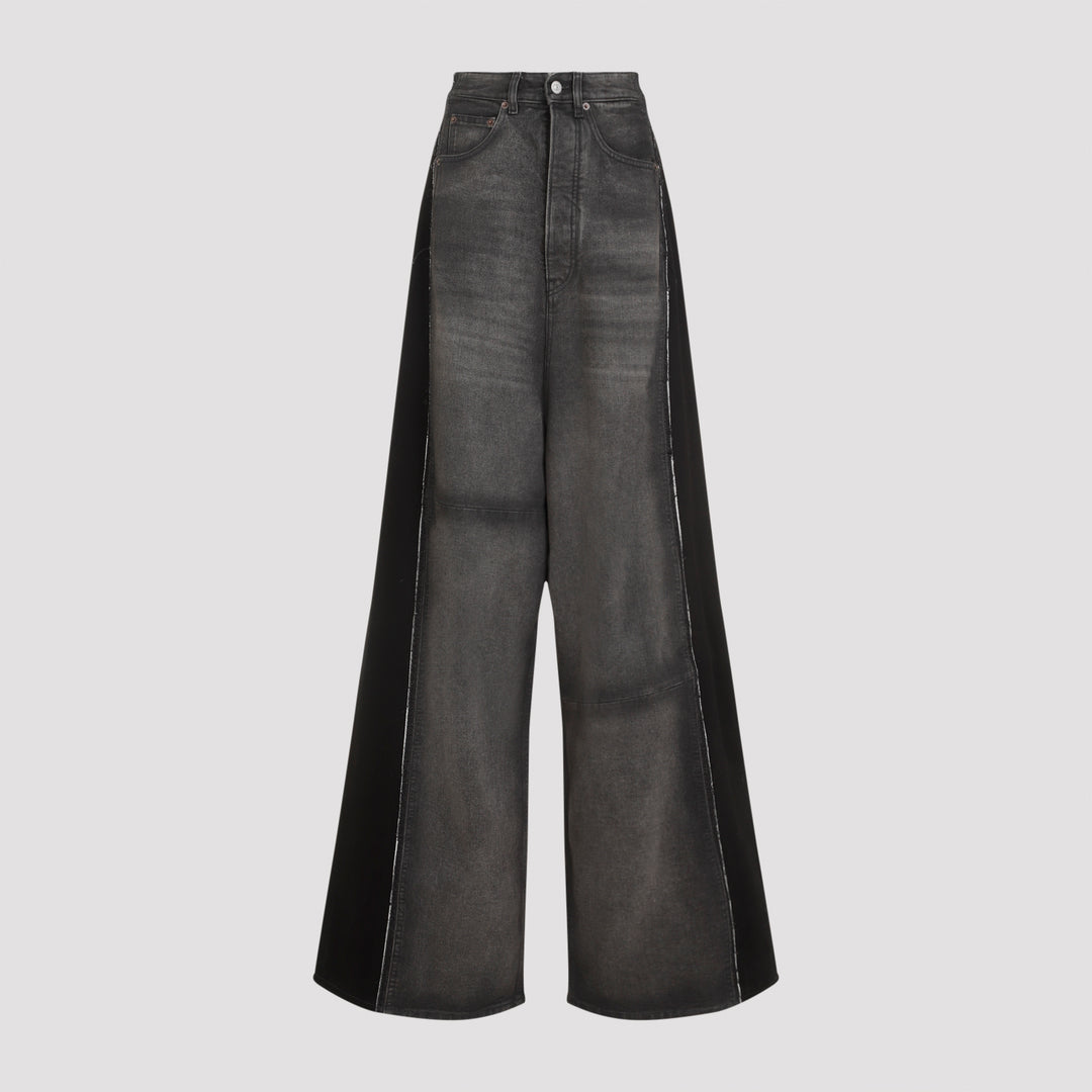 Black Cotton Jeans-0