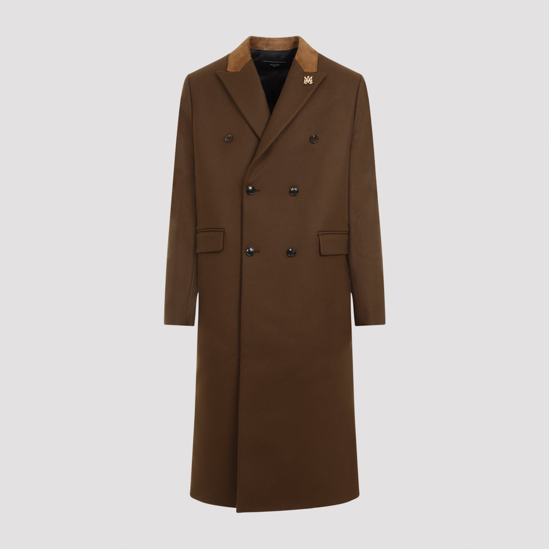 Dark Brown Wool Db Overcoat-0