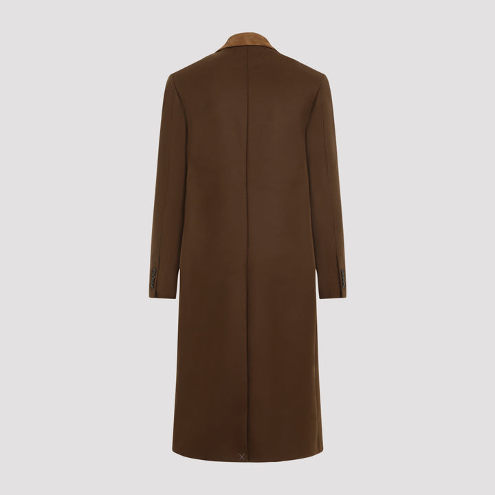 Dark Brown Wool Db Overcoat-3