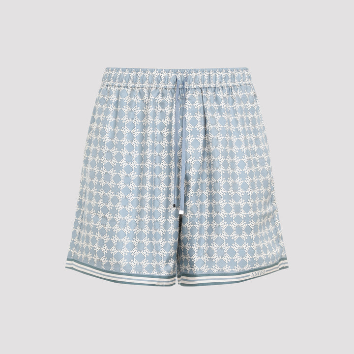 Dusty Blue Silk Twill Ma Quad Short-0