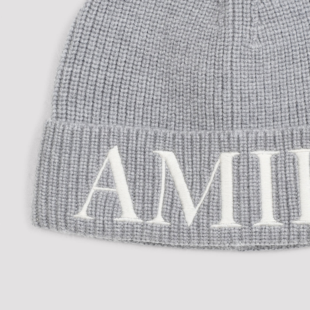 Grey Wool Beanie-3