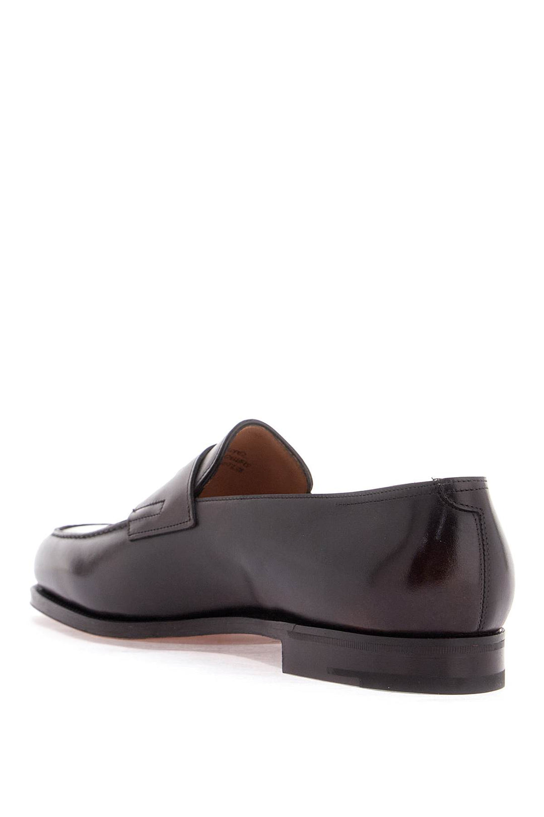 dark brown leather oxford shoes with tapered design-2