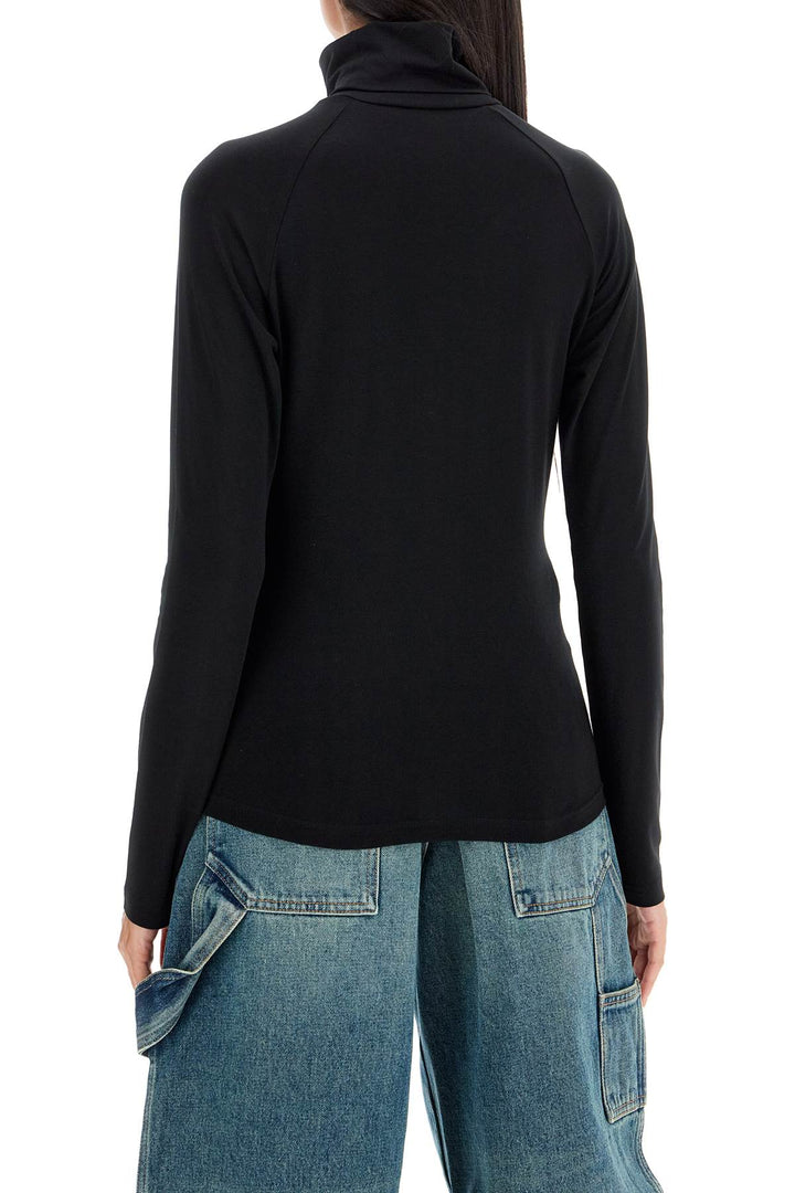 cotton high-neck top with long sleeves-2