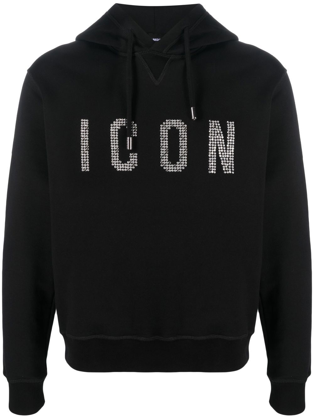 DSQUARED2 Icon studded hoodie-0