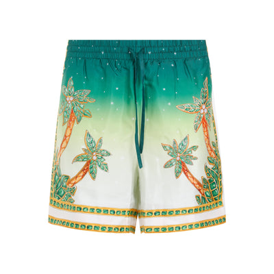 Multicolor Joyaux D’Afrique Silk Shorts-1