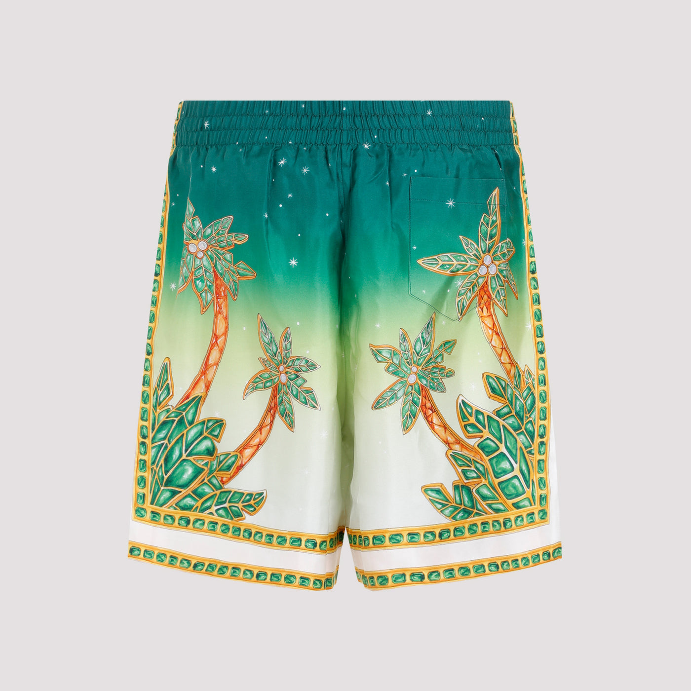 Multicolor Joyaux D’Afrique Silk Shorts-3