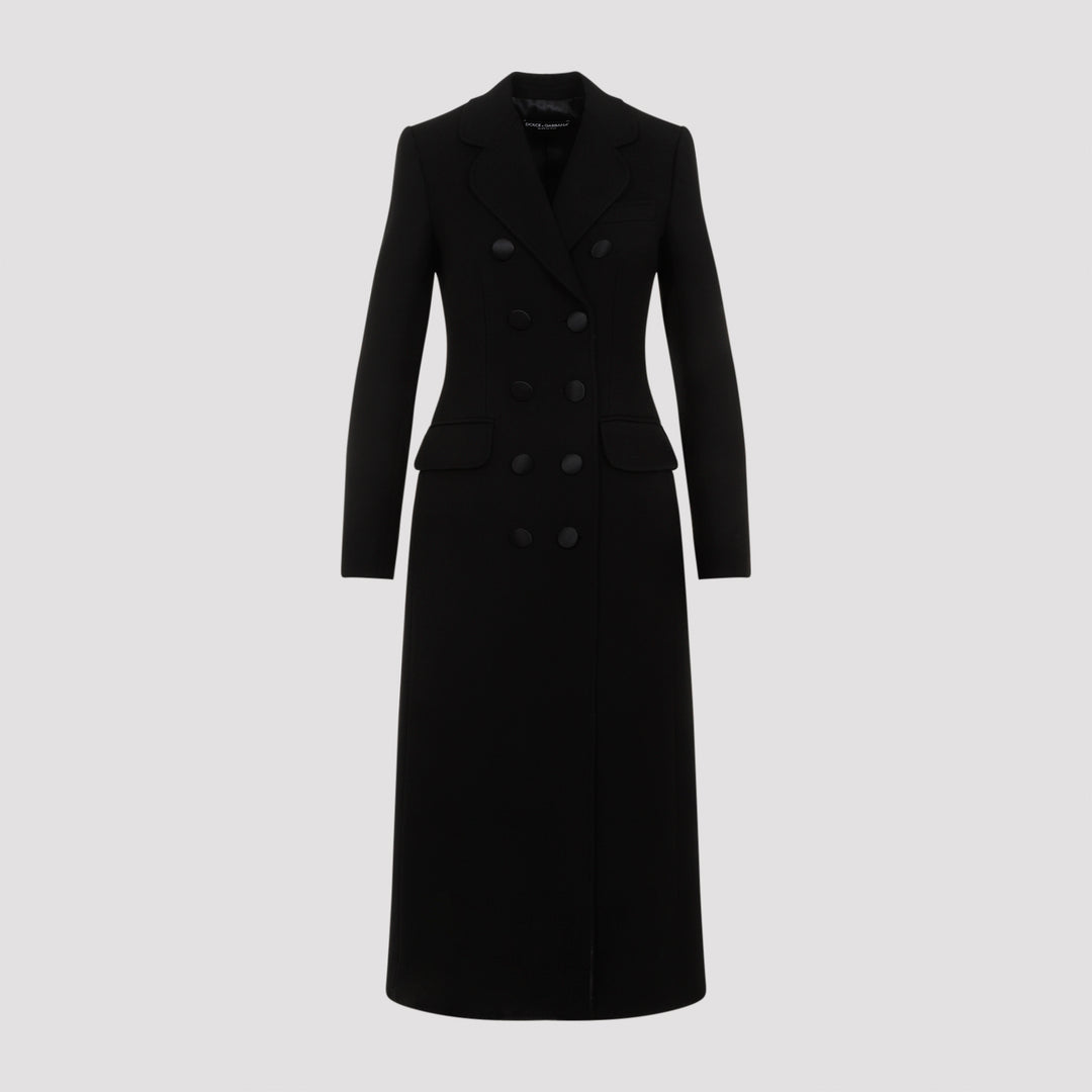 Black Virgin Wool Coat-0