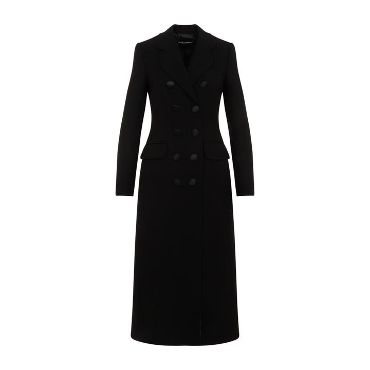 Black Virgin Wool Coat-1