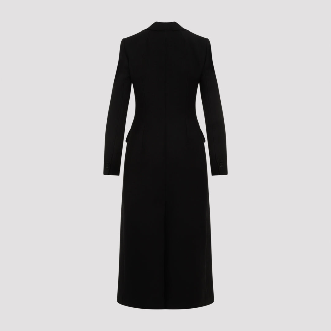 Black Virgin Wool Coat-3