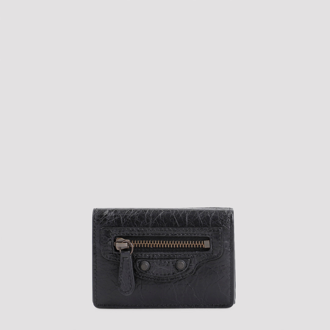 Black Lamb Leather Le City Mini Wallet-0