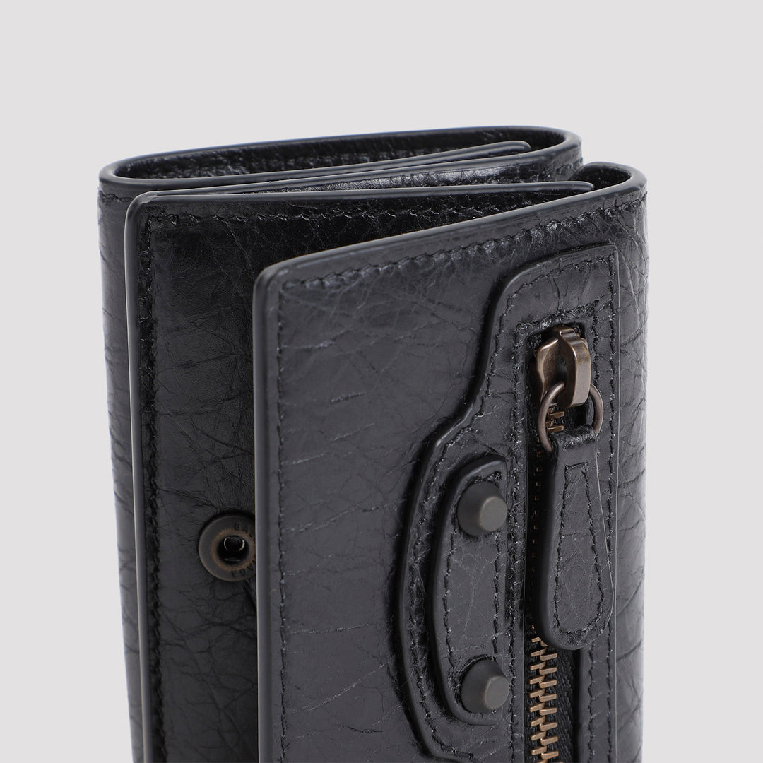 Black Lamb Leather Le City Mini Wallet-4