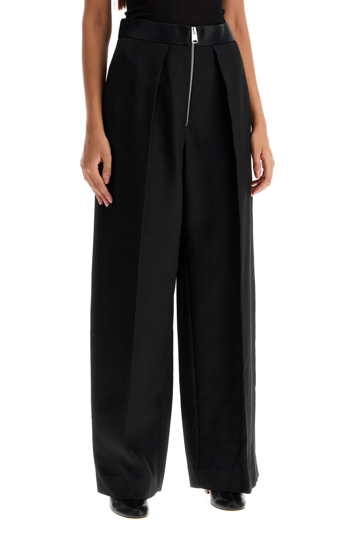 marine pleated pants with-1