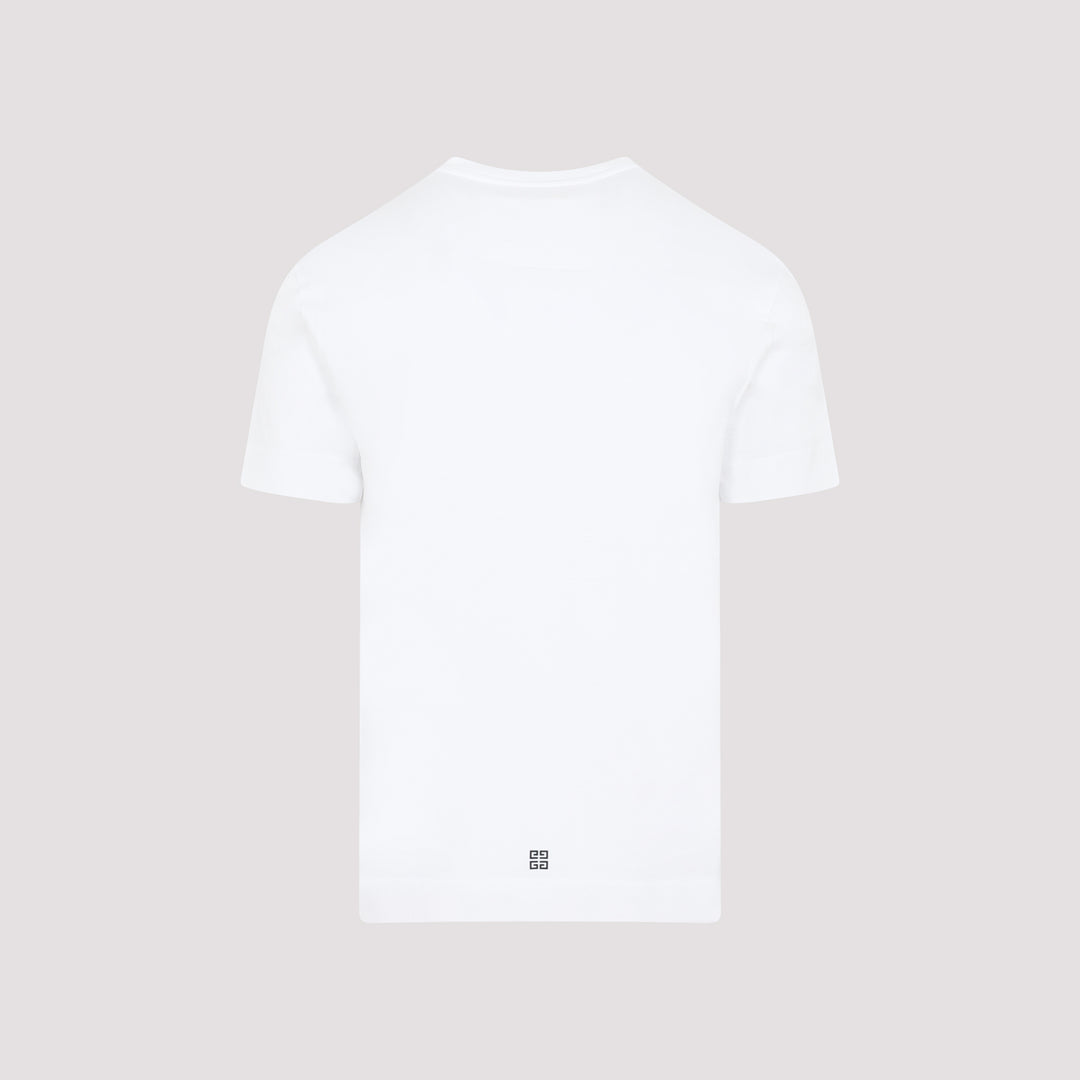 White Cotton Logo T-Shirt-8