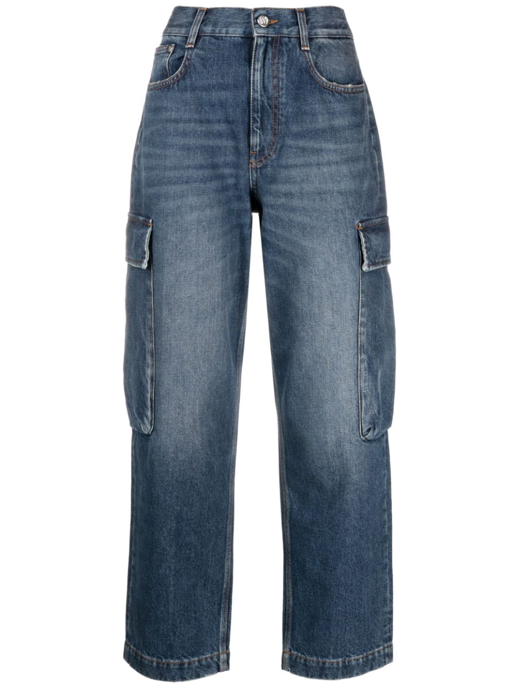 STELLA MCCARTNEY cropped cargo jeans-0