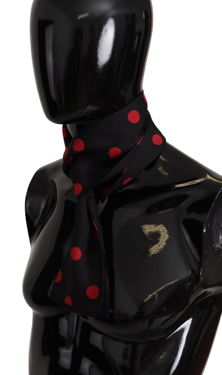 Elegant Silk Polka Dot Men's Scarf