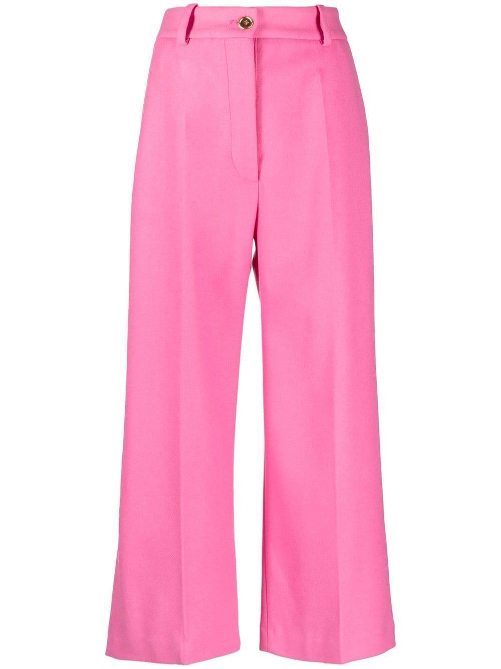 cropped flared trousers-1