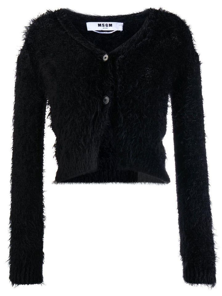 MSGM long-sleeve knitted cardigan-0