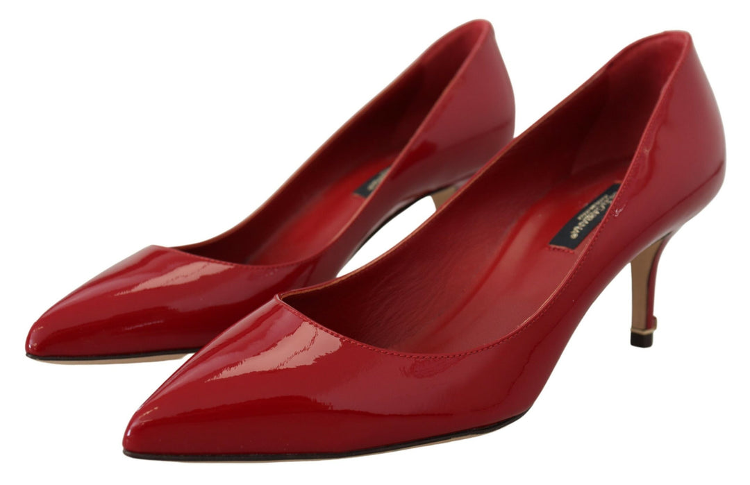 Exquisite Red Patent Leather Pumps