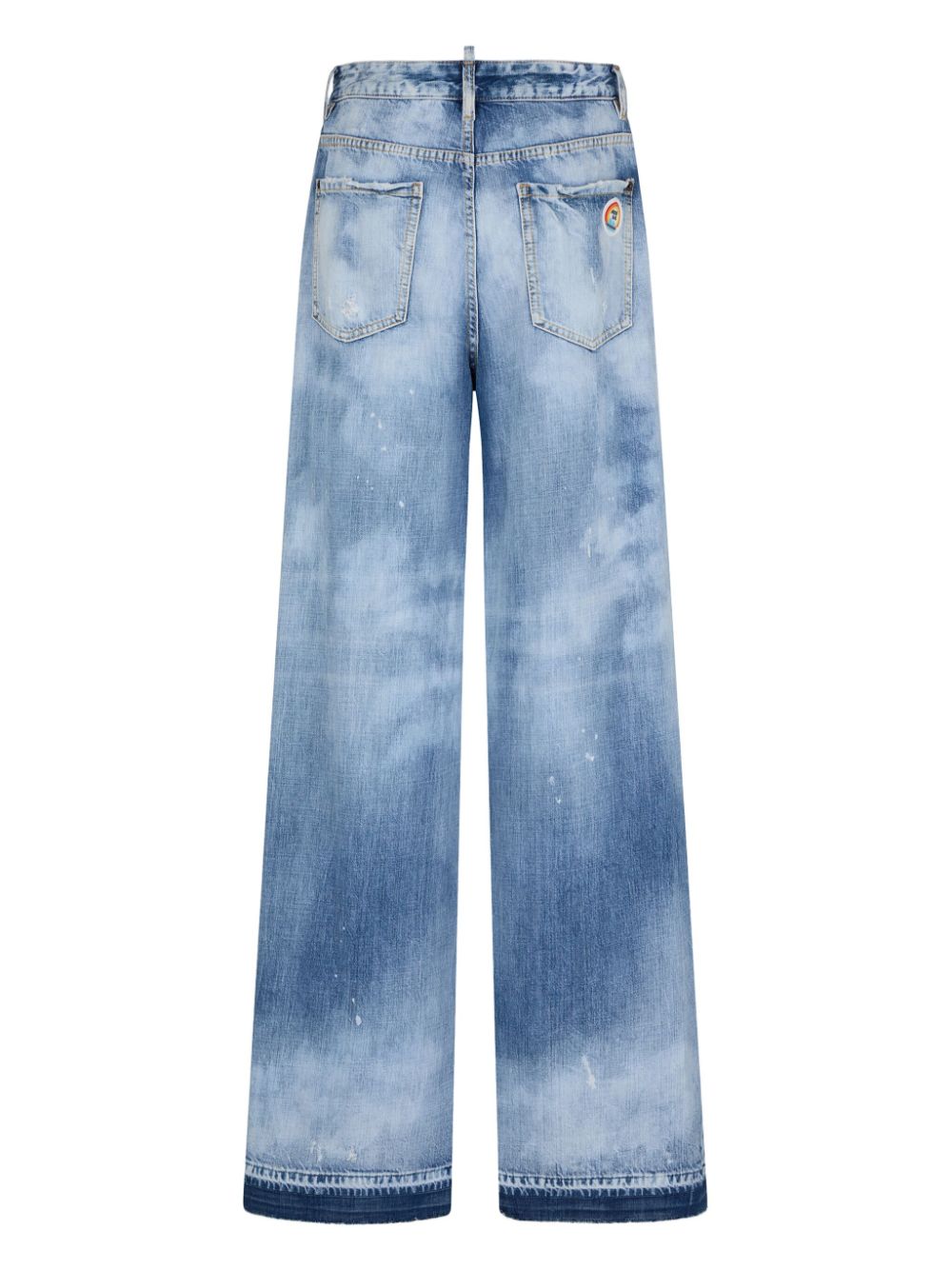 distressed wide-leg jeans-1
